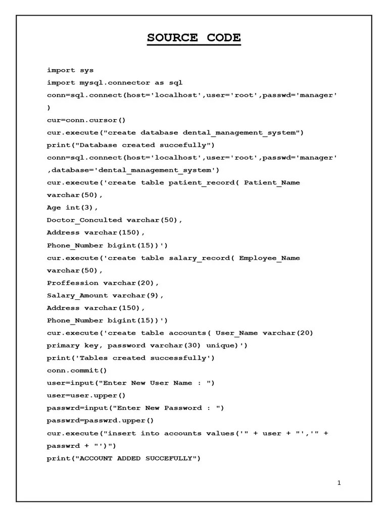 Dental Management System | PDF | Computer Data | Information Retrieval