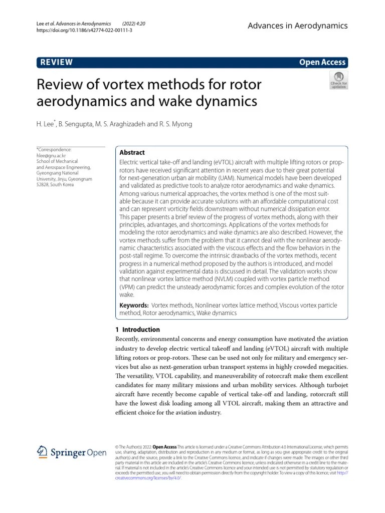 Wake Model PDF Computational Fluid Dynamics Lift (Force)