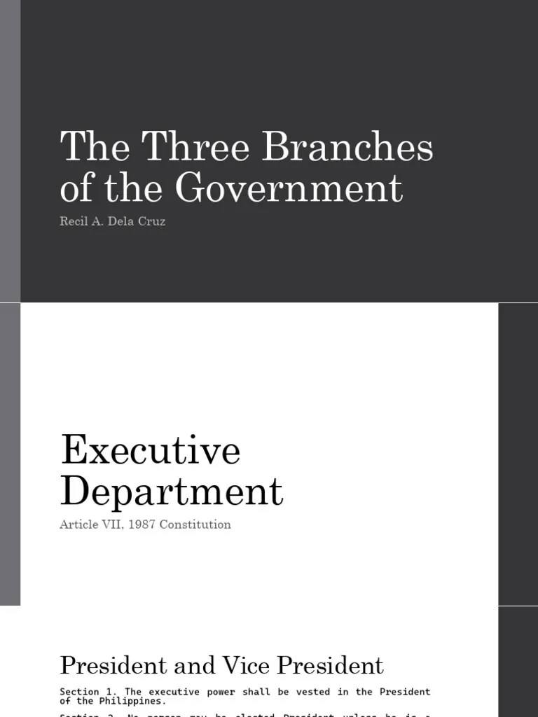 Executive Department PDF Presidents Of The United States American