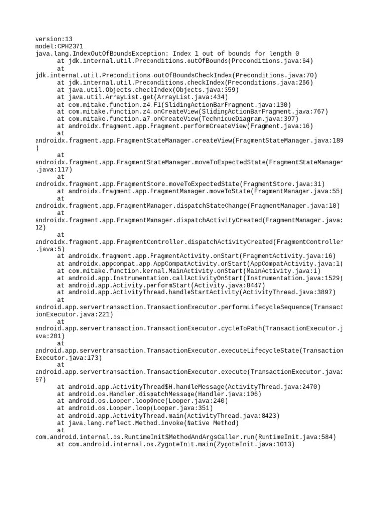 Stacktrace PDF Java (Programming Language) Software
