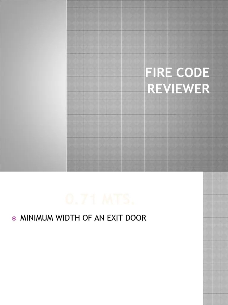 Fire Code PDF Stairs Materials