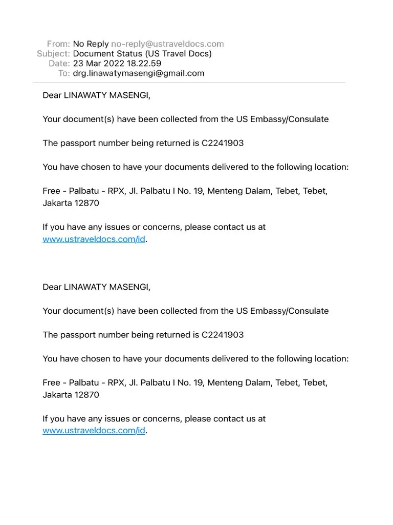 Document Status (US Travel Docs) PDF