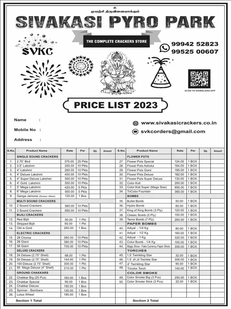 Price List 2023 | PDF