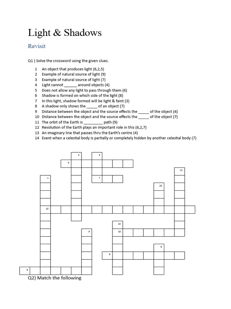 Light & Shadow Grade 5 ICSE PDF Shadow Solar Eclipse