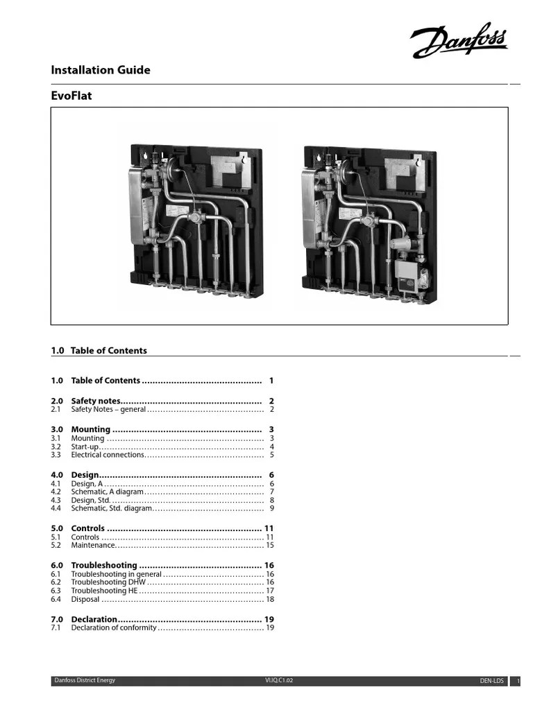 Instructions EvoFlat 02 03 PDF Thermostat Valve