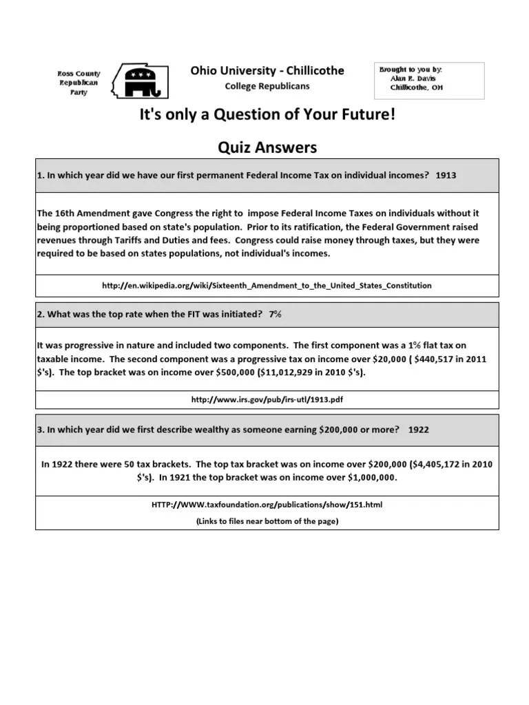 OUC CR Quiz Answers PDF National Debt Of The United States
