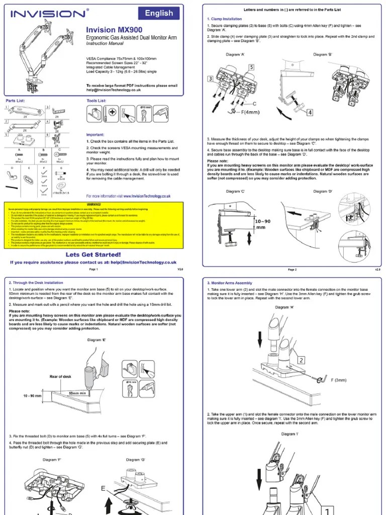 mx900 Instructions English v2.0 | PDF