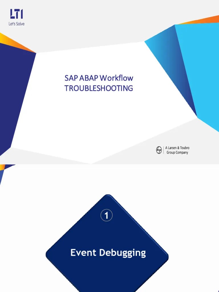 SAP ABAP Workflows Day 3 PDF Debugging Troubleshooting