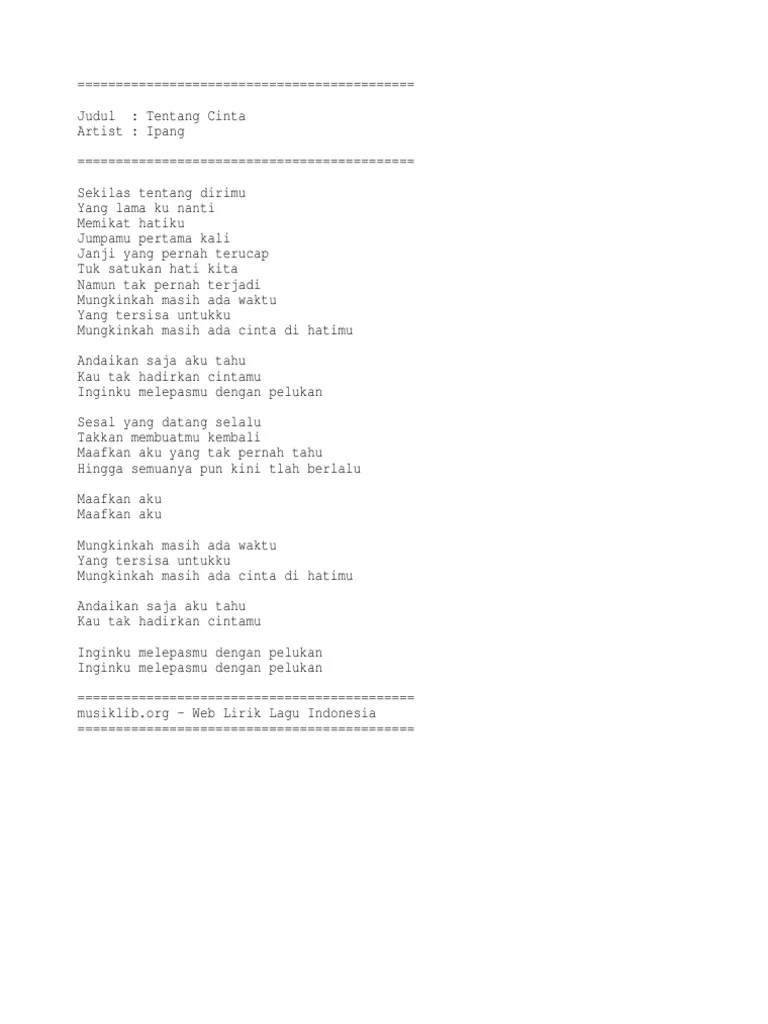 Sekilas Tentang Dirimu Lirik Cara Golden