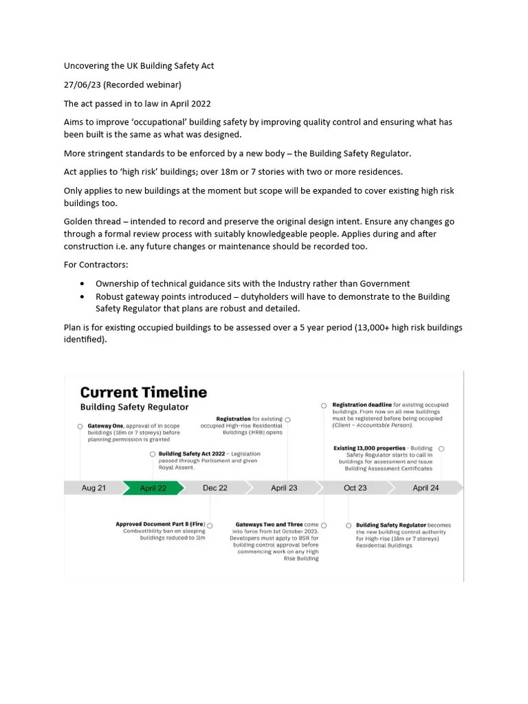 Uncovering The UK Building Safety Act PDF