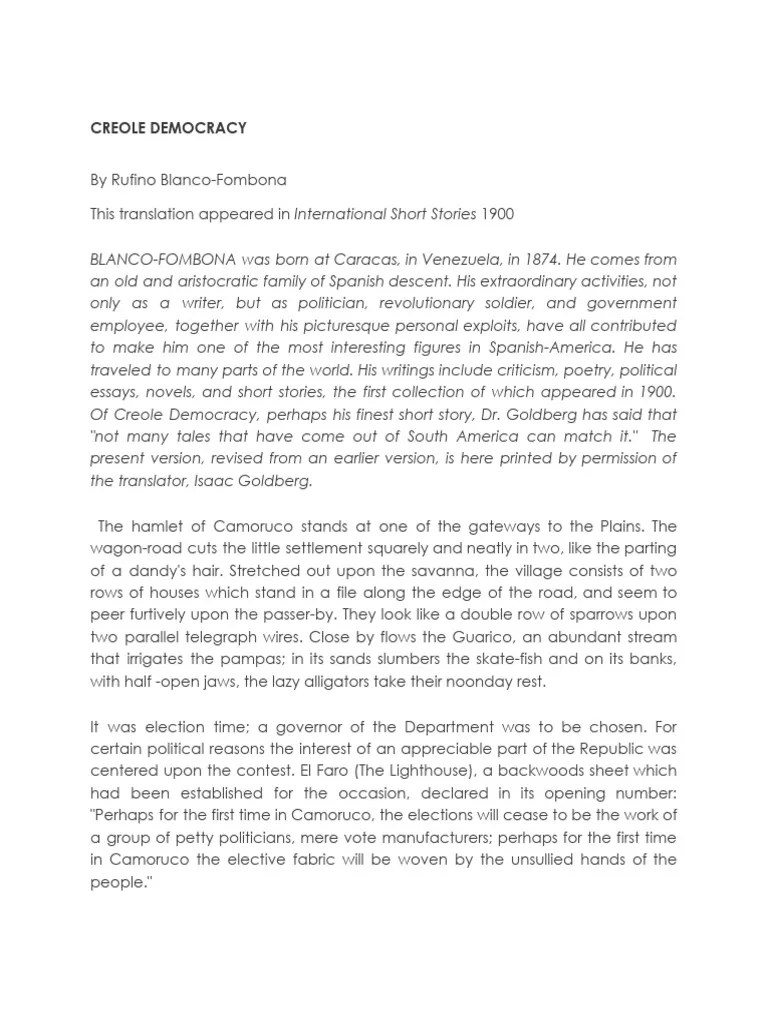 Creole Democracy PDF