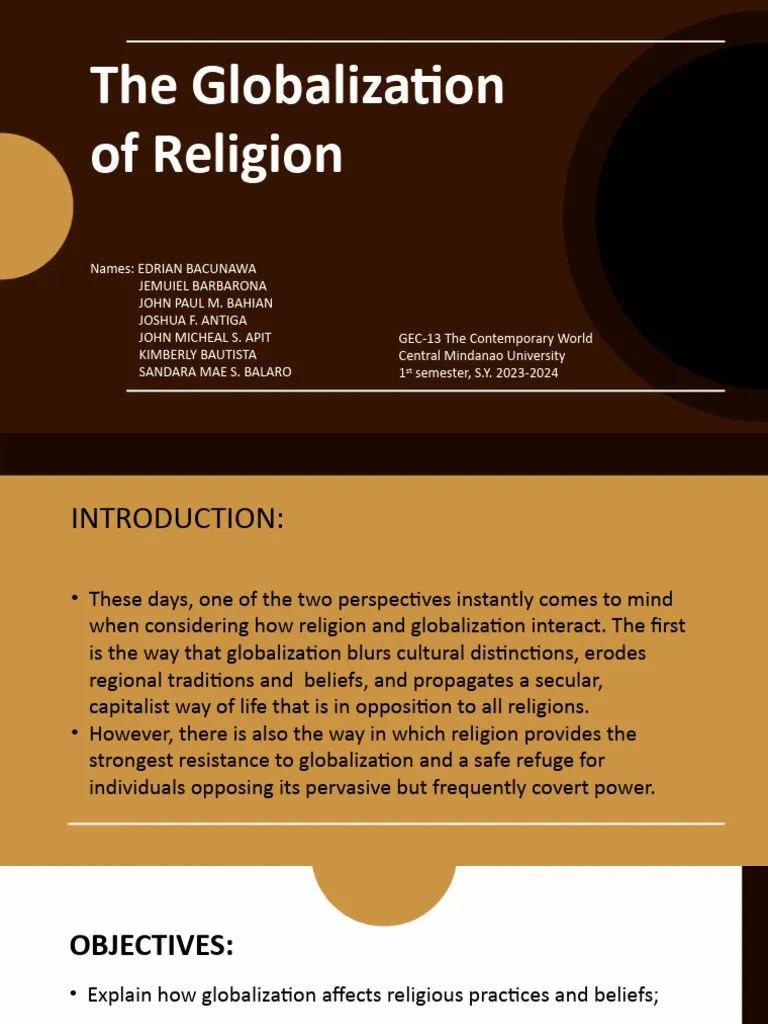 The Globalization of Religion PDF Globalization Secularism
