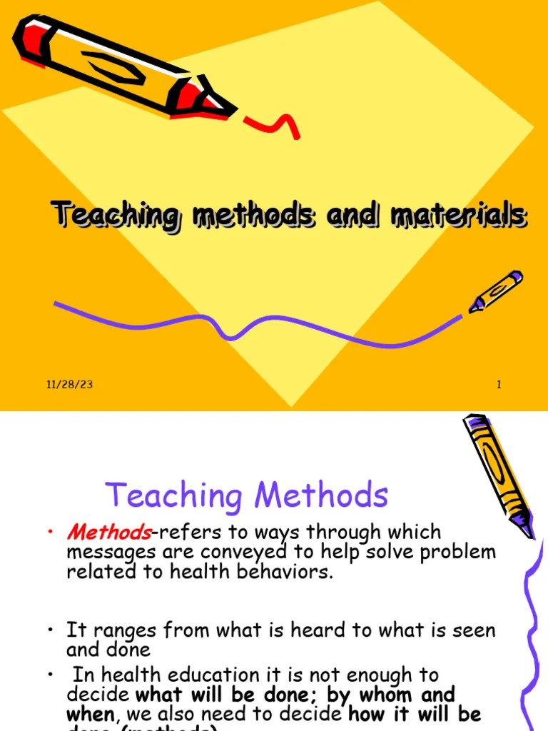 7 Teaching Methods PDF Lecture Teaching Method