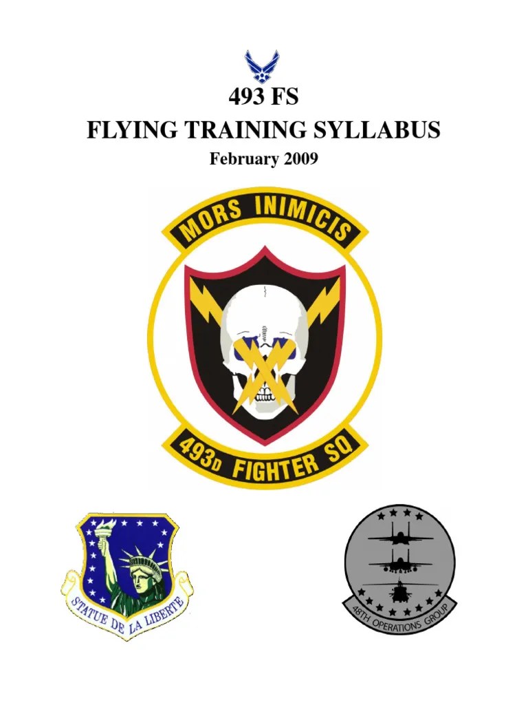 48 OG F15C Flying Training Syllabus PDF Mc Donnell Douglas F 15