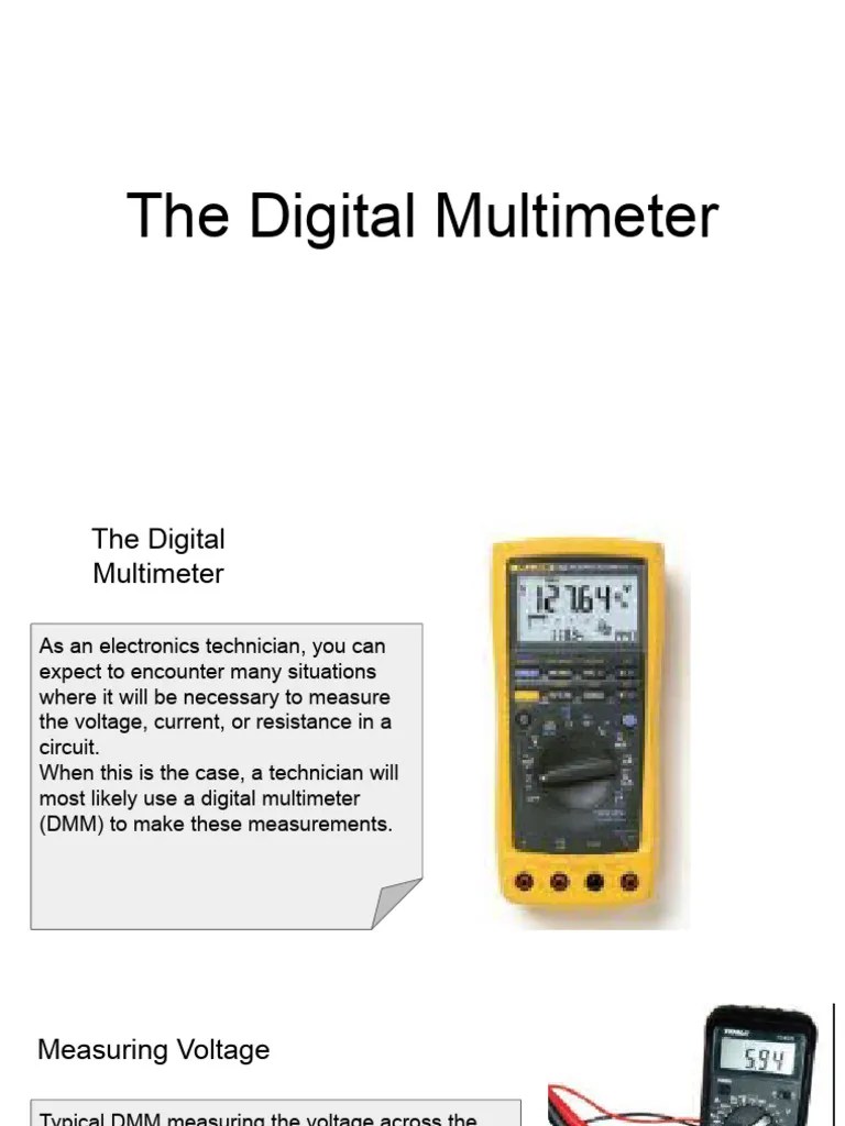 The Digital Multimeter | PDF
