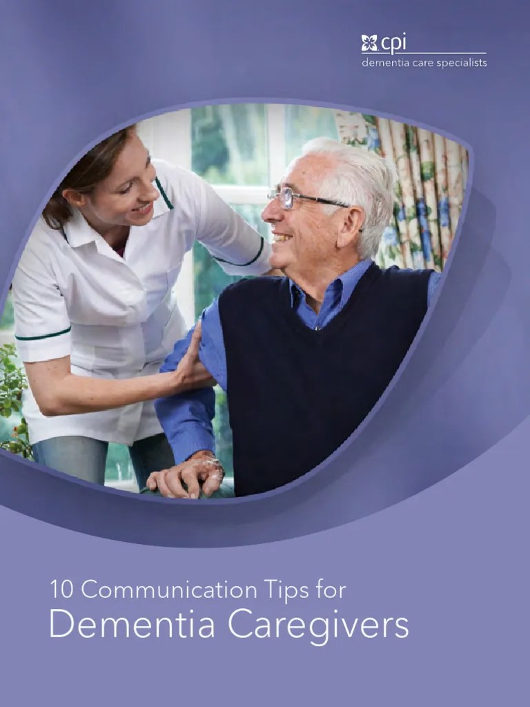 Effective Communication for Dementia Caregivers PDF Dementia