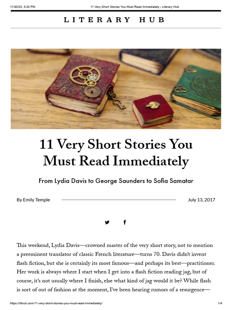 MustRead Very Short Stories PDF