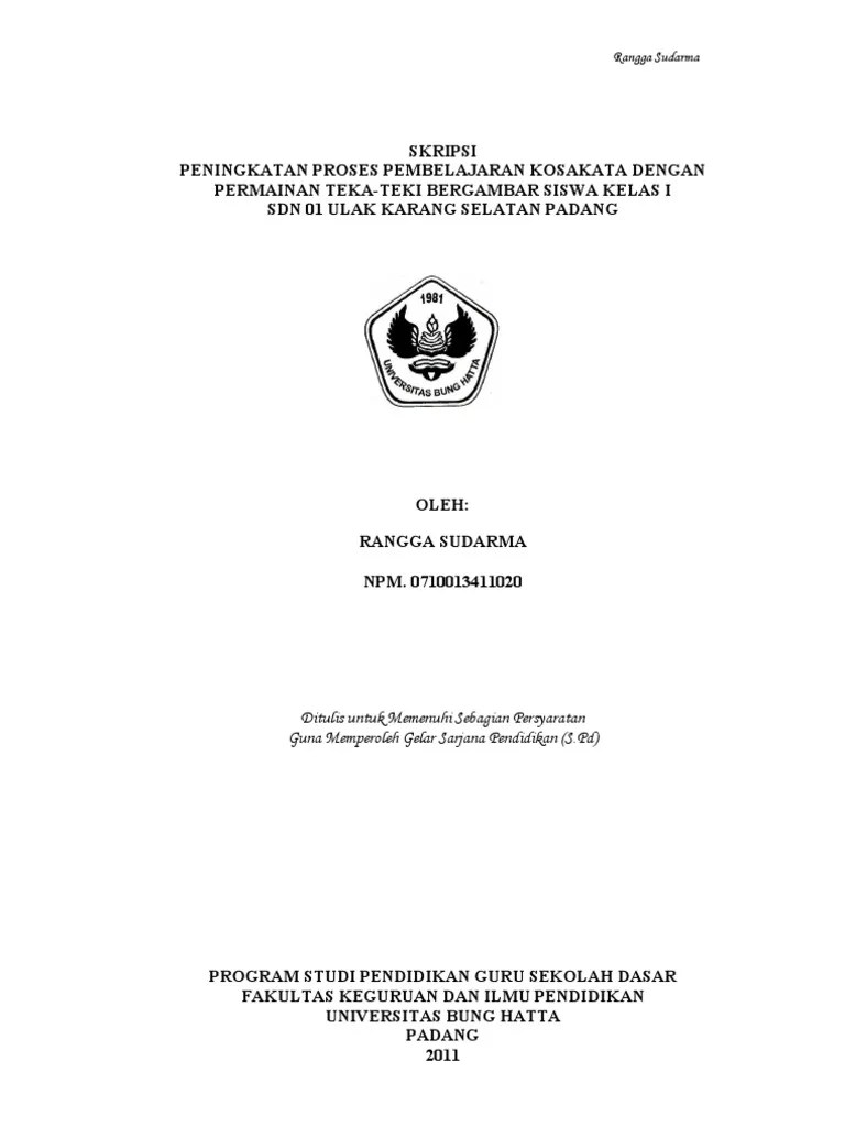 Contoh Judul Skripsi Kualitatif Studi Kasus Pgsd - Tukaffe.com