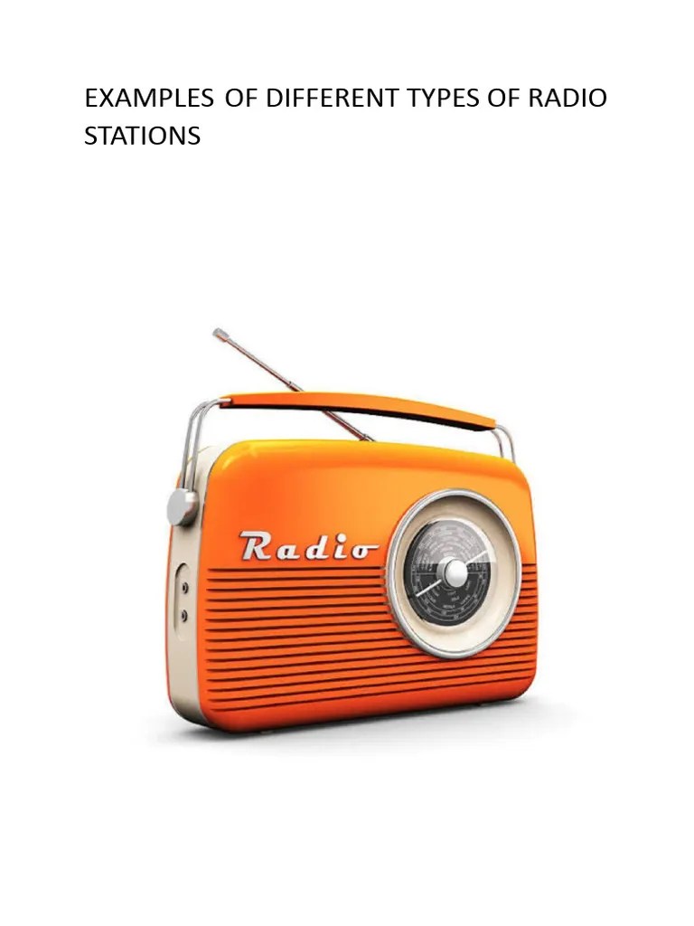 Examples of Different Types of Radio Stations PDF Radio Broadcasting