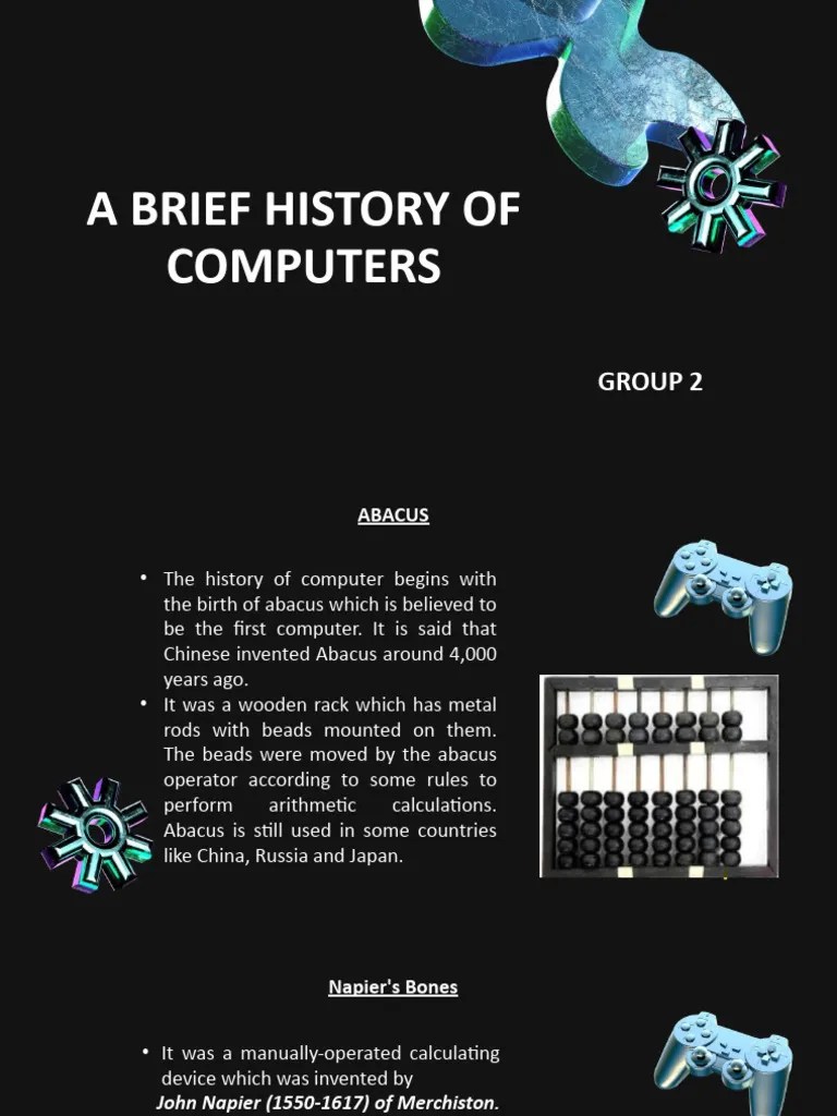 Brief History of Computers PDF Integrated Circuit Computer Data
