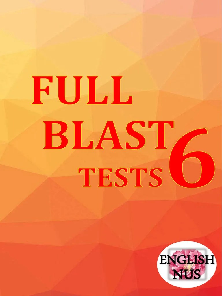 Full Blast 6 Tests PDF