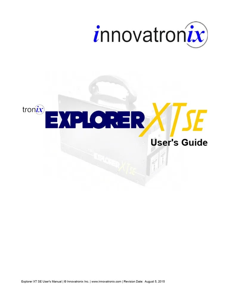 Explorer XT SE Users Manual Min | PDF | Ac Power Plugs And Sockets