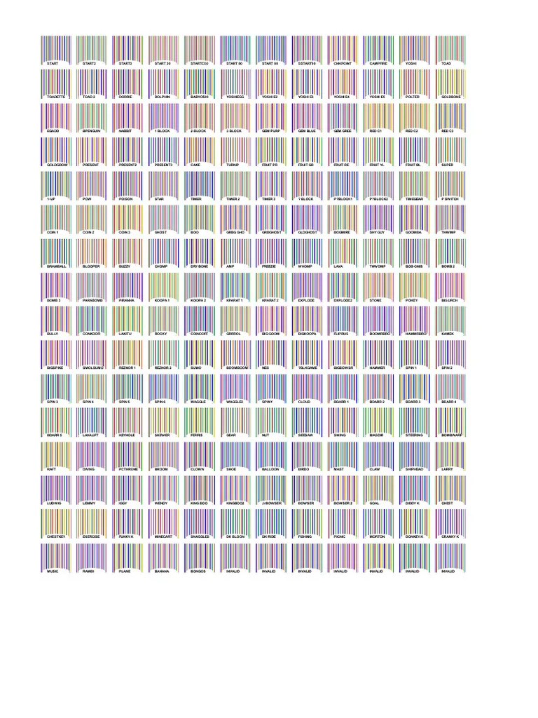 Lego Mario Barcodes PDF