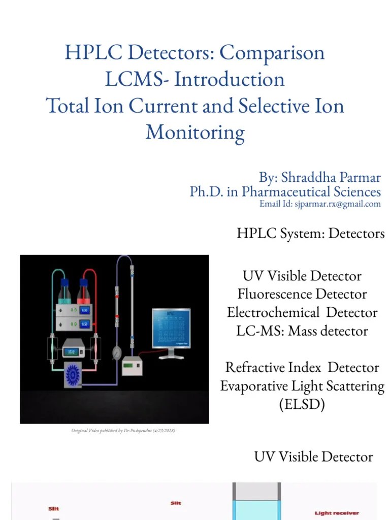 HPLC Detectors Comparison PDF