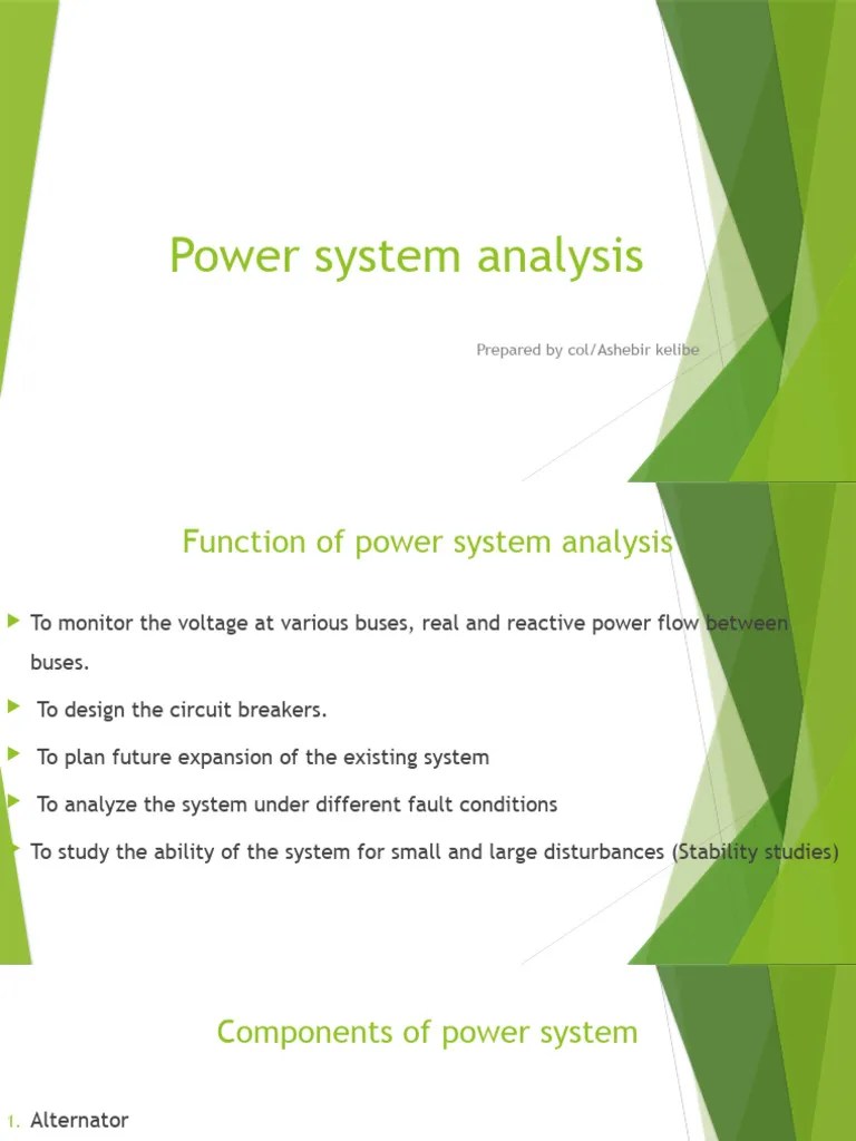 Power System Analysis PDF Electrical Engineering Electricity