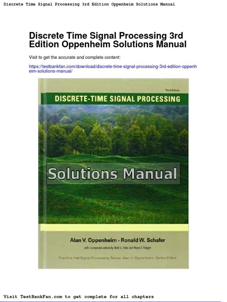 Full Download Discrete Time Signal Processing 3rd Edition Oppenheim