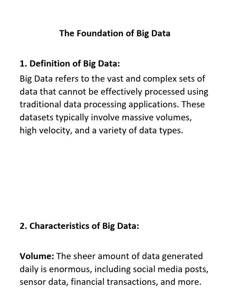 Chapter 1The Foundation of Big Data PDF