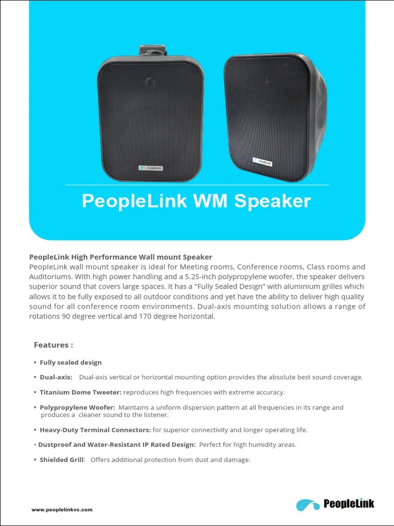 Wall Mount Speakers PDF Loudspeaker Computer Engineering