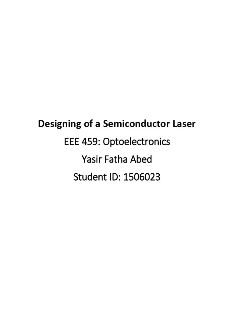 1506023_laser_report_for_presentation PDF Laser Laser Diode