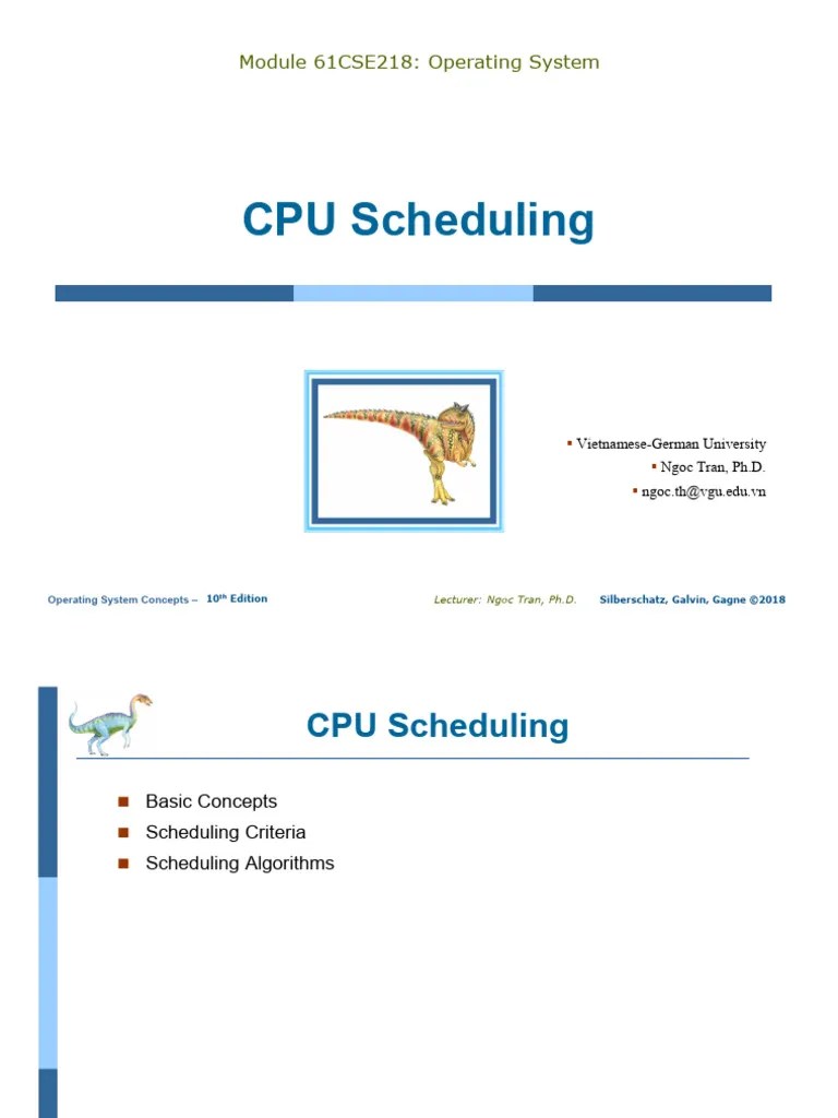 3 CPU Scheduling PDF Scheduling Process