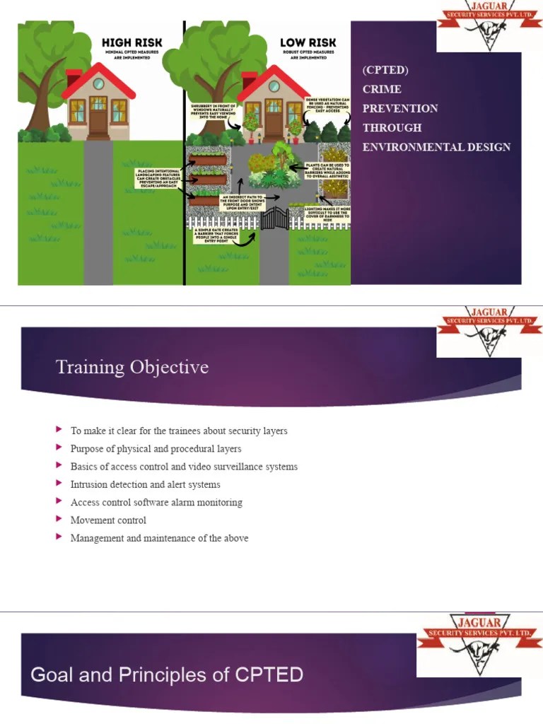 3 Cpted, Eacs & CCTV Monitoring PDF Physical Security Access Control