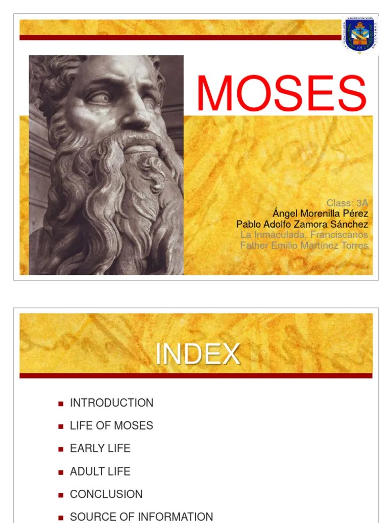 Moses PDF Moses Old Testament Books