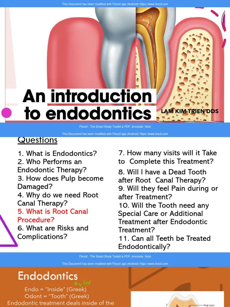 Introduction To Endodontics PDF Health Care Dentistry Branches