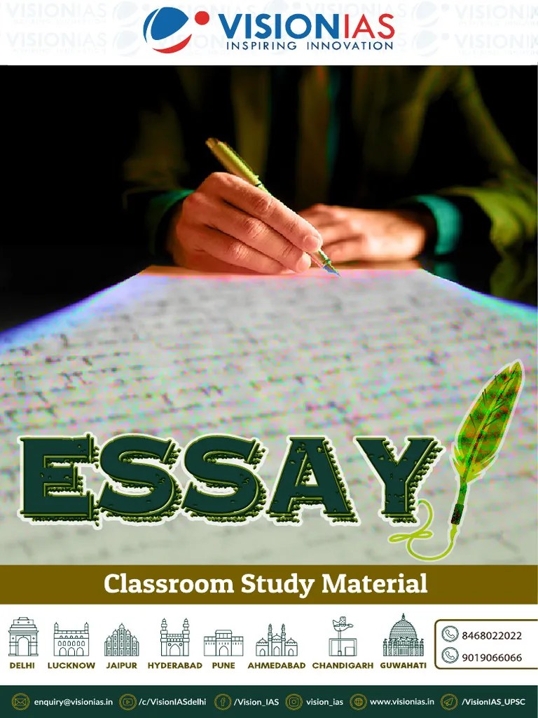 Vision IAS Value Added Material Essay PDF
