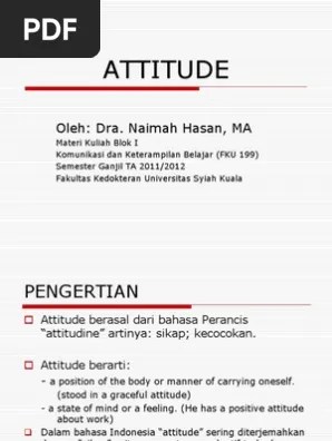 Attitude | PDF