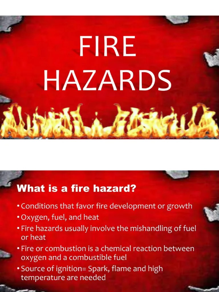 Fire Hazard Drrr PDF