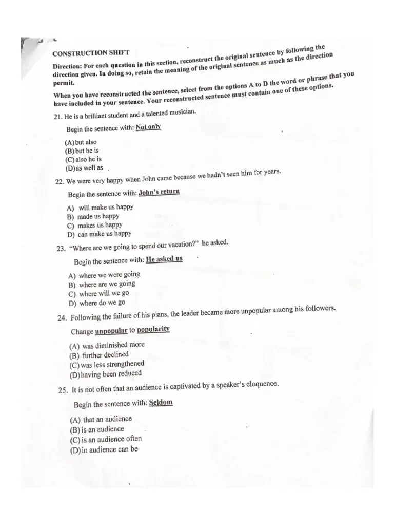 CONSTRUCTION SHIFT PDF