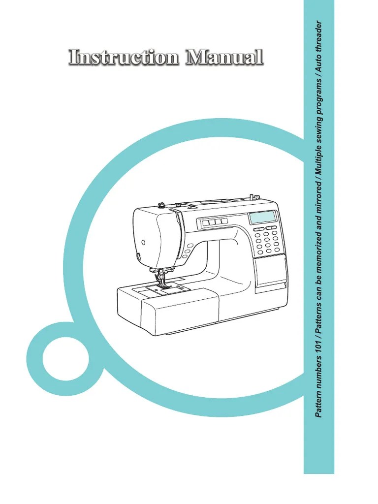 Elna 8000E Sewing Machine Instruction Manual PDF