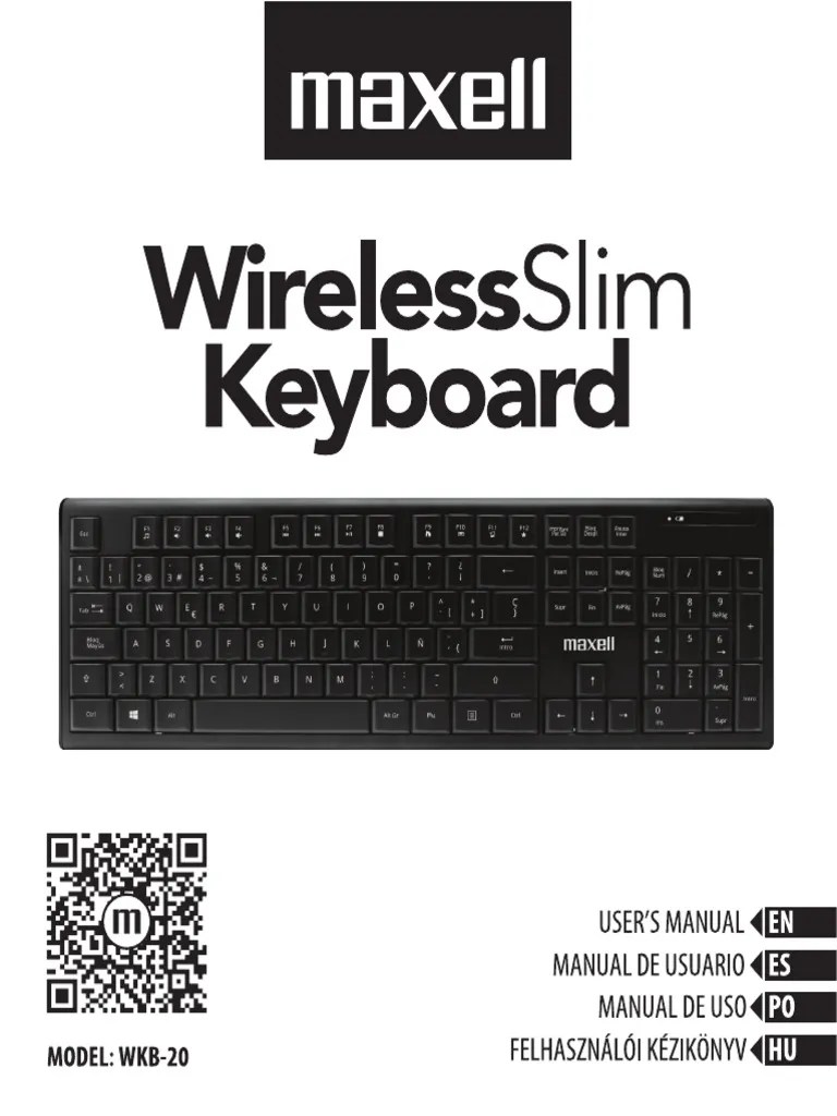 Manual Wireless Slim Keyboard | PDF