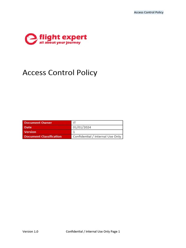 Access Control Policy PDF