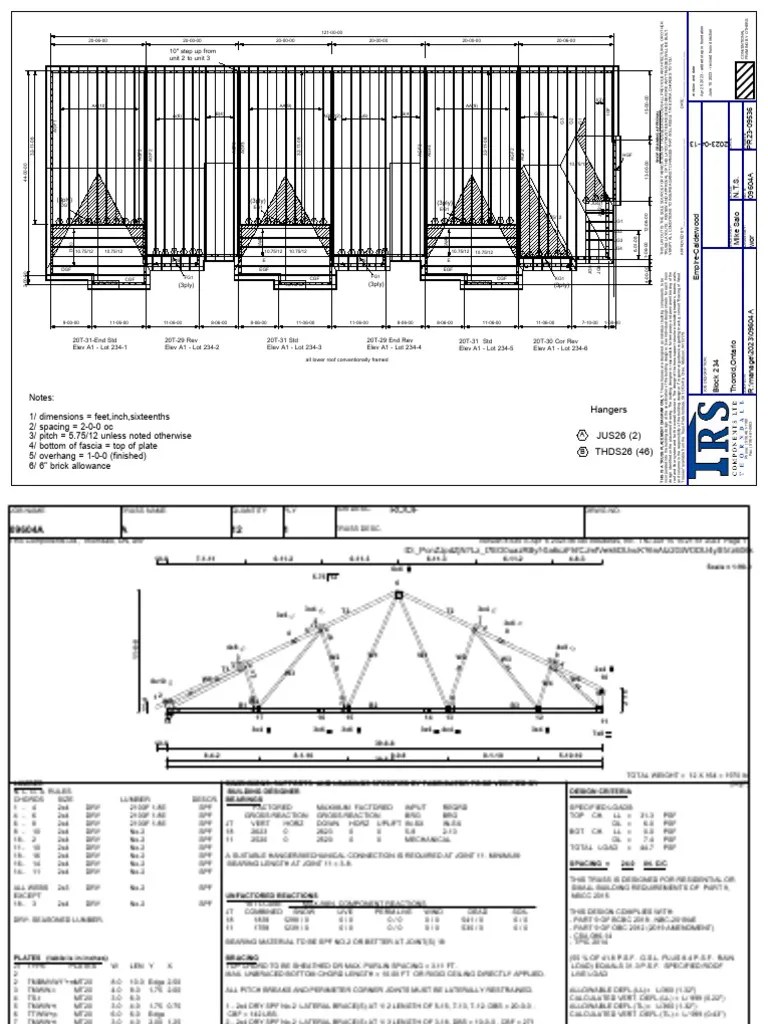 TRUSS BL Block 234 Calderwood 3 Revised PDF Lumber Mechanical