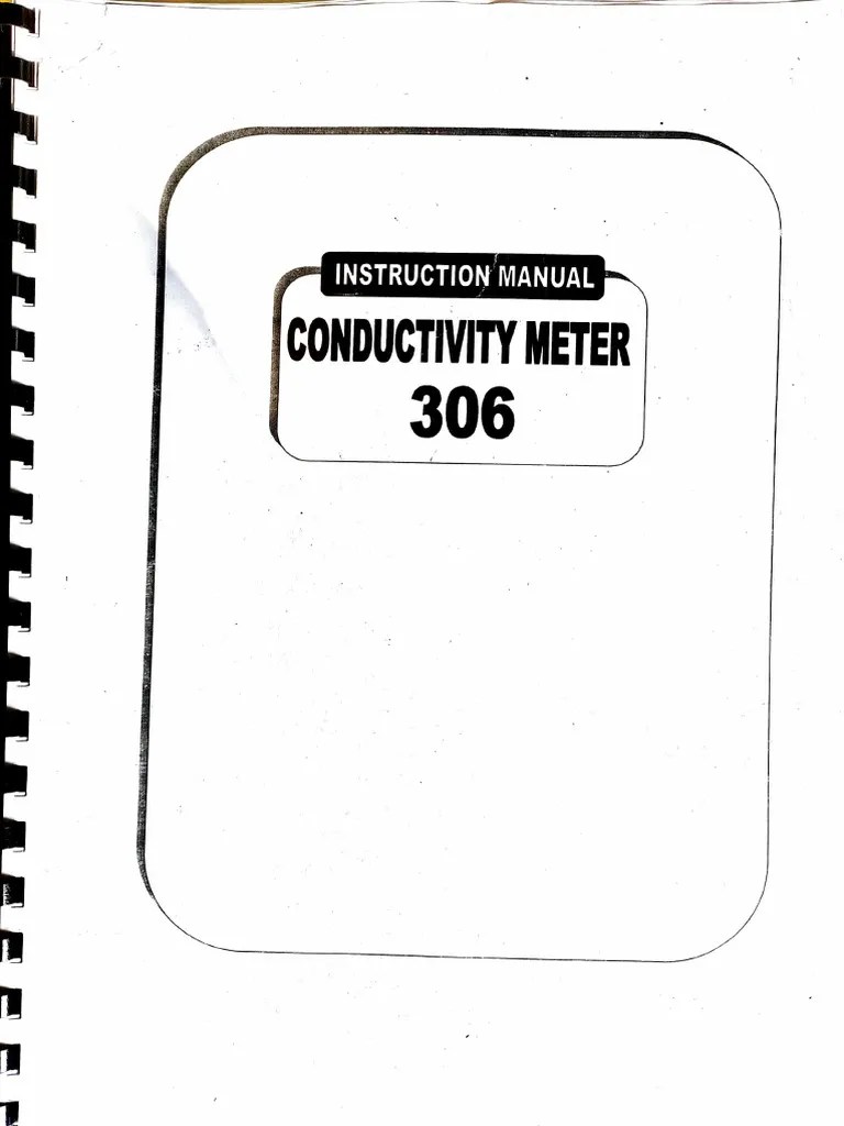 Conductivity Meter PDF Electrical Resistivity And Conductivity