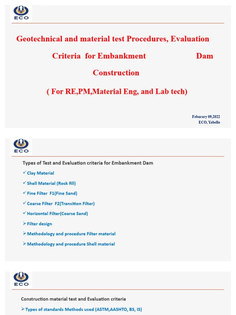 Construction Materials and Test Requirements Training PDF