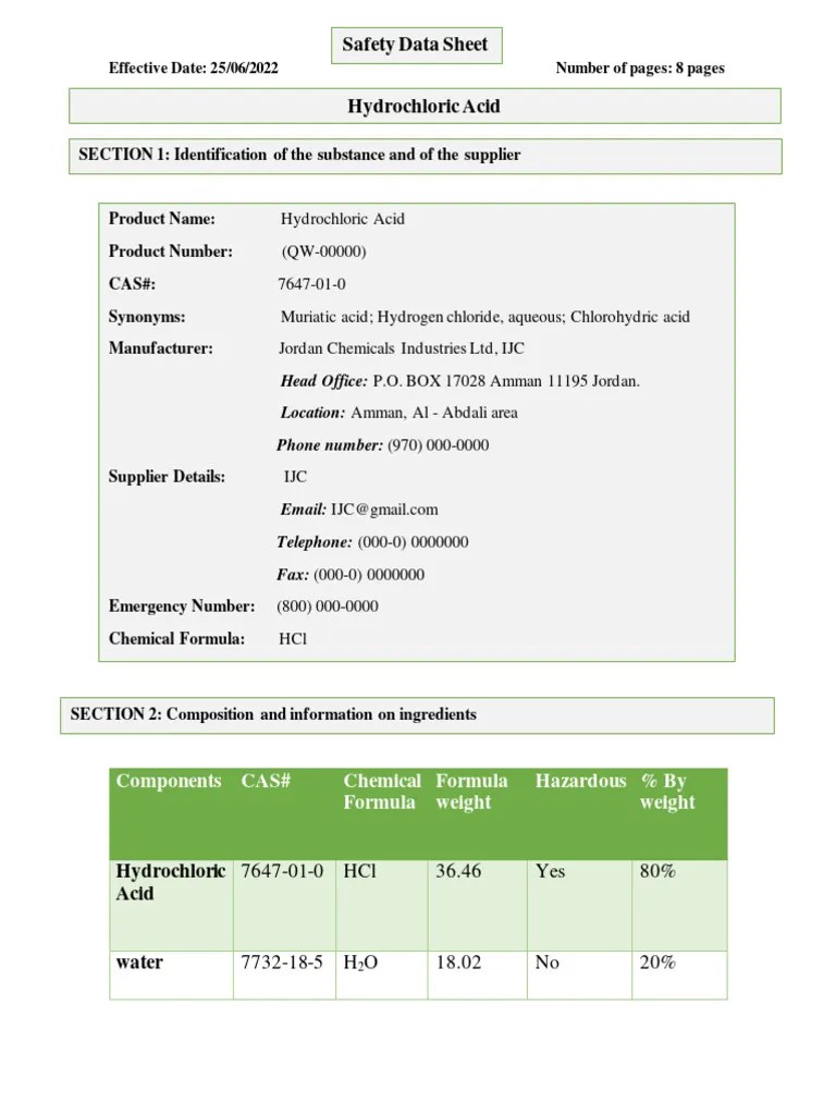 Hazardous Materials Identification System (HMIS) Download Free PDF