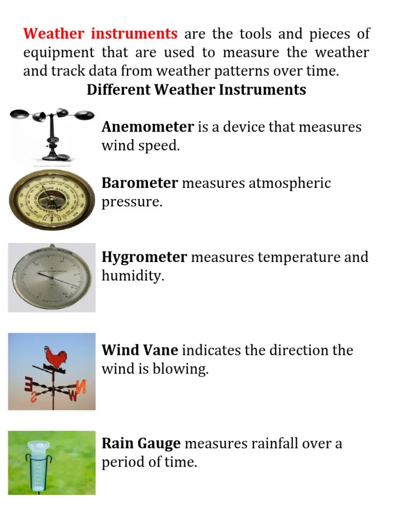 Weather Instruments PDF