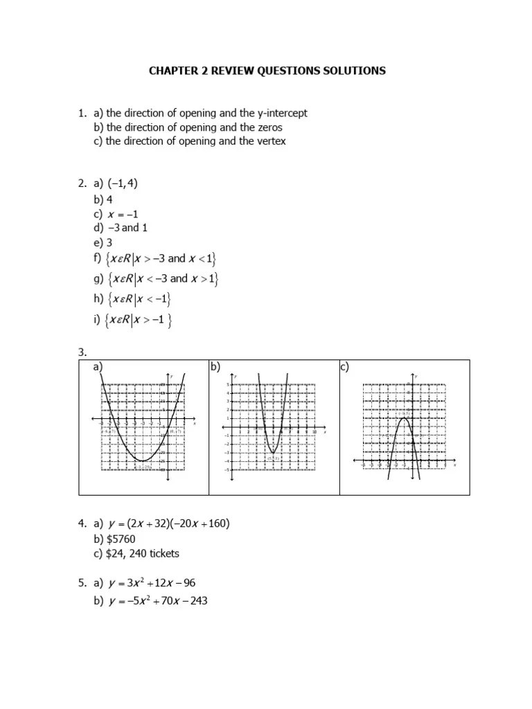 Chapter 2 Review Questions Solutions | PDF